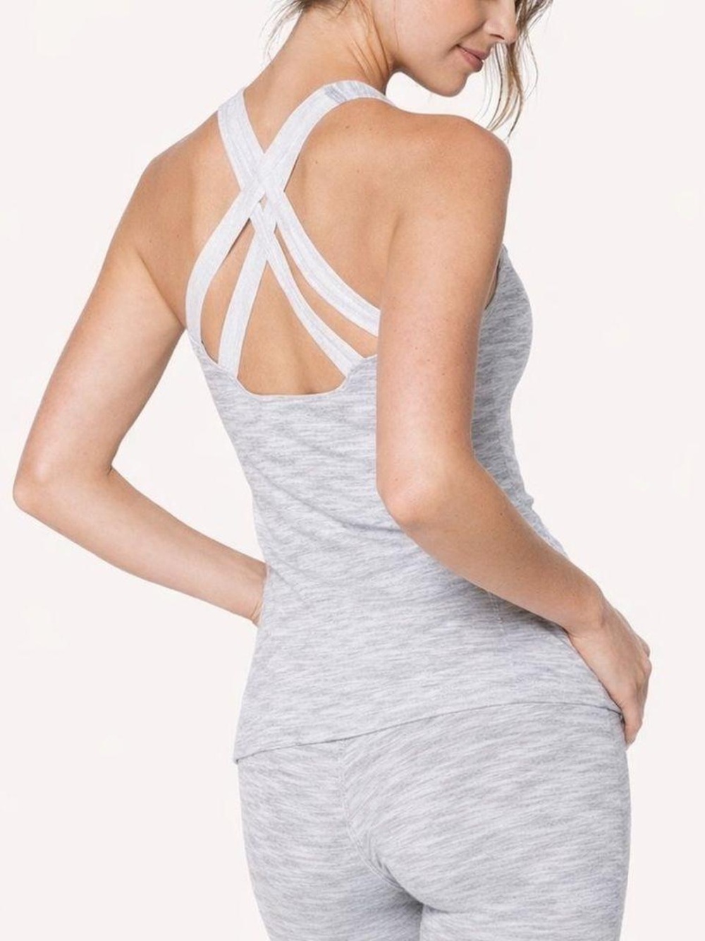 lululemon athletica Gray Tank Top